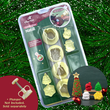 Brigadeiro Ejector Molds 4 designs Set (Christmas) BlueStar